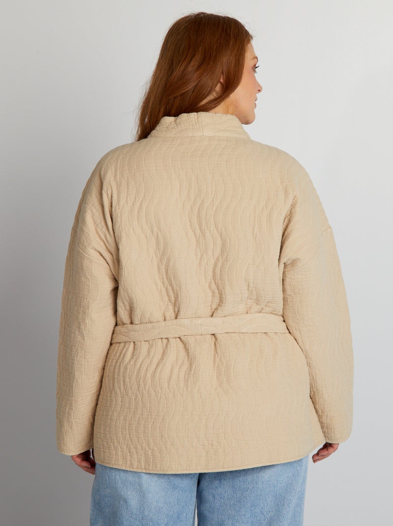 Veste Matelassée Femme Golfino - Beige - Taille 12 - Très Bon état