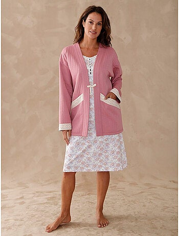 Veste kimono matelassée lingerie nuit - DAXON