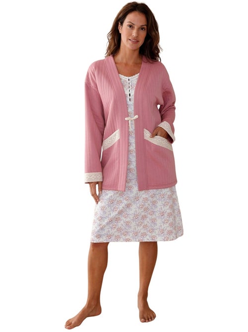 Veste kimono matelassée lingerie nuit - DAXON - Kiabi