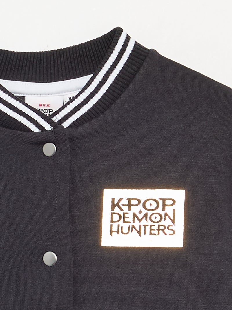 Veste 'KPop Demon Hunters' Noir - Kiabi