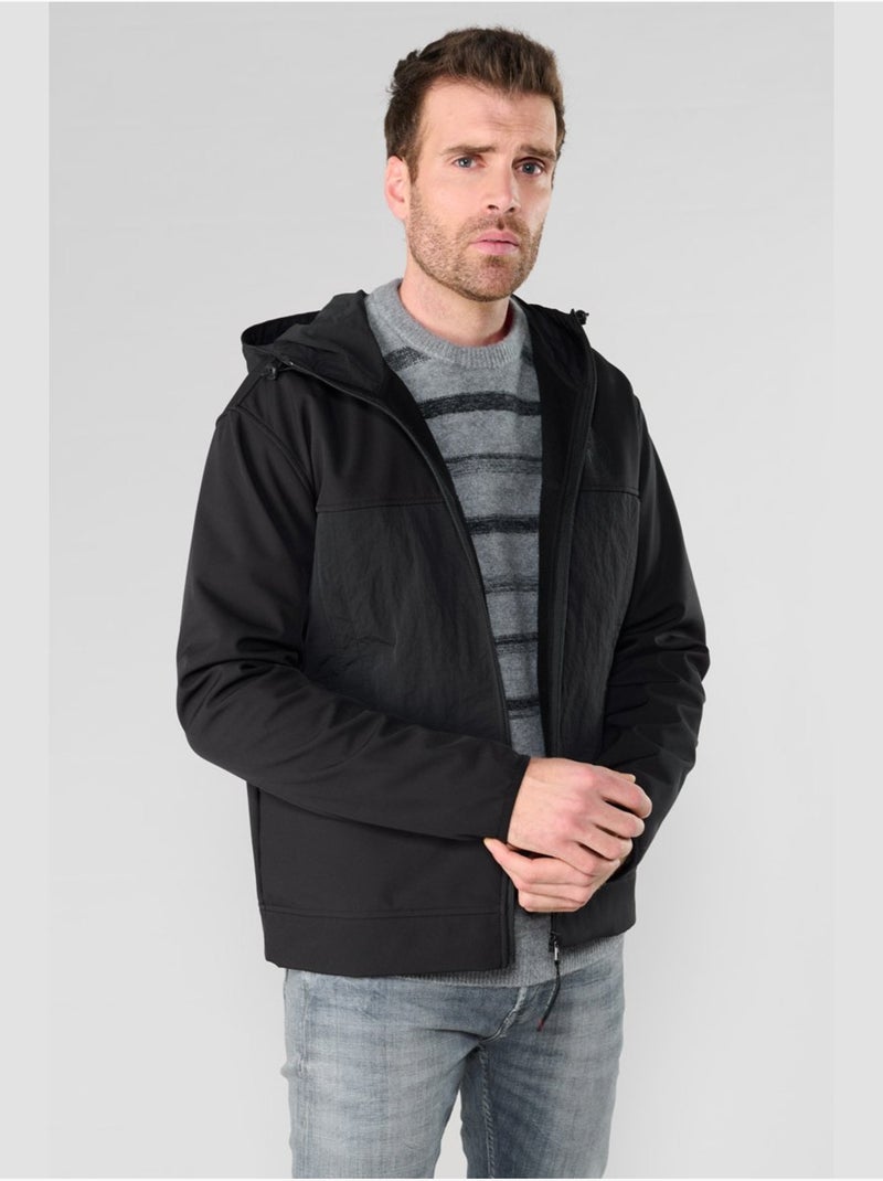 Veste laminel 'le temps des cerises' Noir - Kiabi