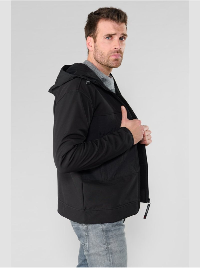 Veste laminel 'le temps des cerises' Noir - Kiabi