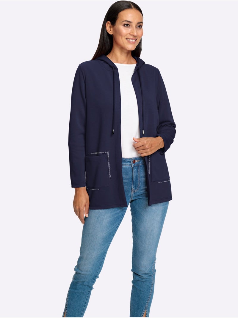 Veste Légère 50% Modal - Taille Standard - Helline Bleu marine - Kiabi