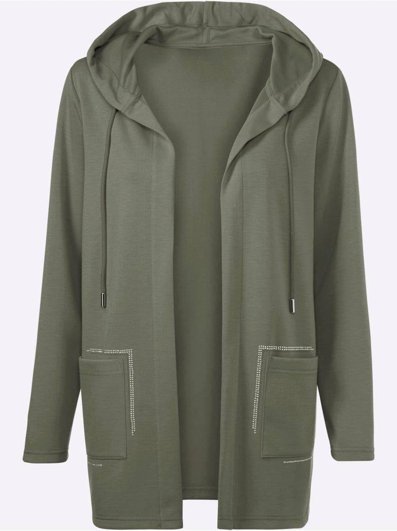 Veste Légère 50% Modal - Taille Standard - Helline Kaki - Kiabi