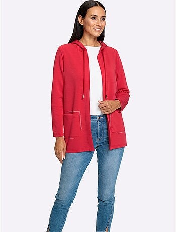 Veste légère à capuche avec cordon et poches sans fermeture - Taille standard - Helline