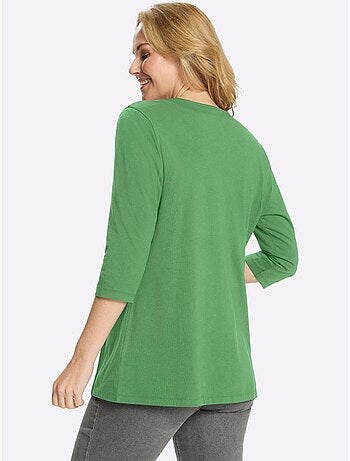 Veste légère à manches 3/4 avec coutures princesse - taille standard - moda vilona