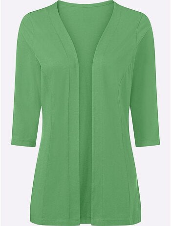 Veste légère à manches 3/4 avec coutures princesse - taille standard - moda vilona
