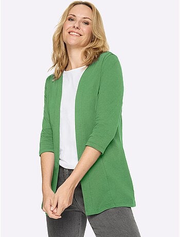 Veste légère à manches 3/4 avec coutures princesse - taille standard - moda vilona