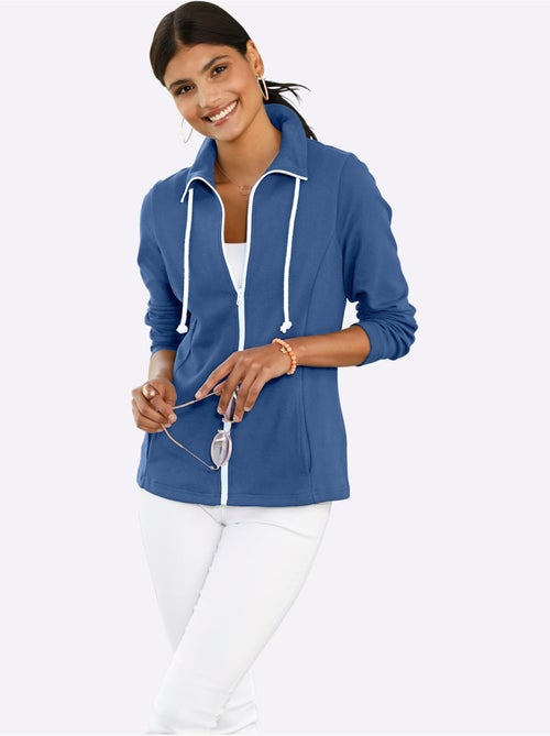 Veste légère avec col à revers et manches longues - Taille standard - Moda Vilona - Kiabi Veste légère avec col à revers et manches longues - Taille standard - Moda Vilona - Kiabi