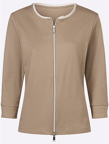 Veste Légère Bordures Larges Contrastées - Taille Standard - Helline