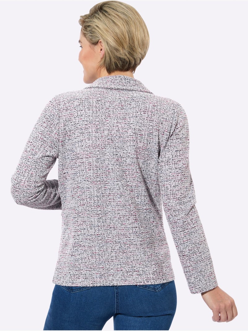 Veste Légère Bouclé Multicolore - Taille Standard - Witt Bleu Violet - Kiabi