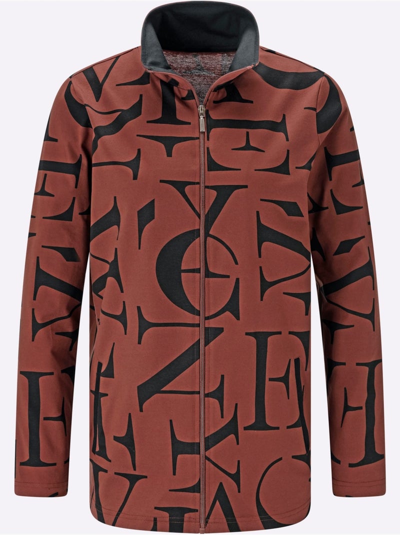 Veste Légère Col à Revers élégant - Taille Standard - Moda Vilona Noir Rouge Noir - Kiabi