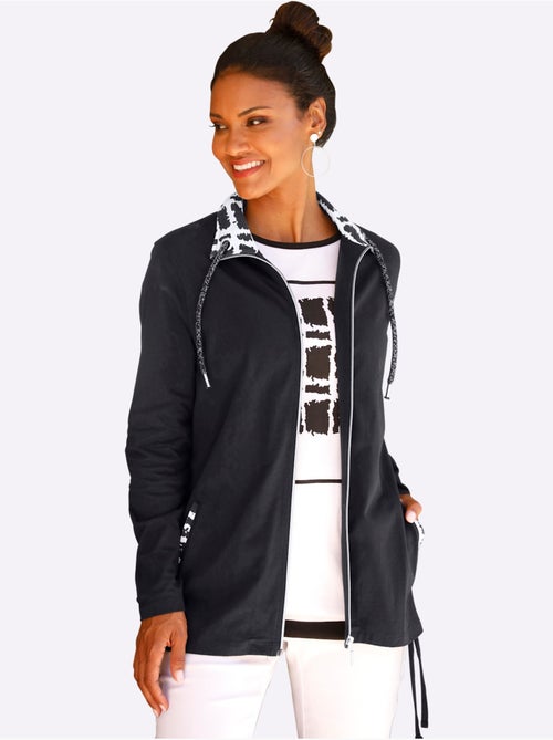 Veste Légère Col Avec Coulisse Et Lien à Nouer - Taille Standard - Moda Vilona - Kiabi Veste Légère Col Avec Coulisse Et Lien à Nouer - Taille Standard - Moda Vilona - Kiabi