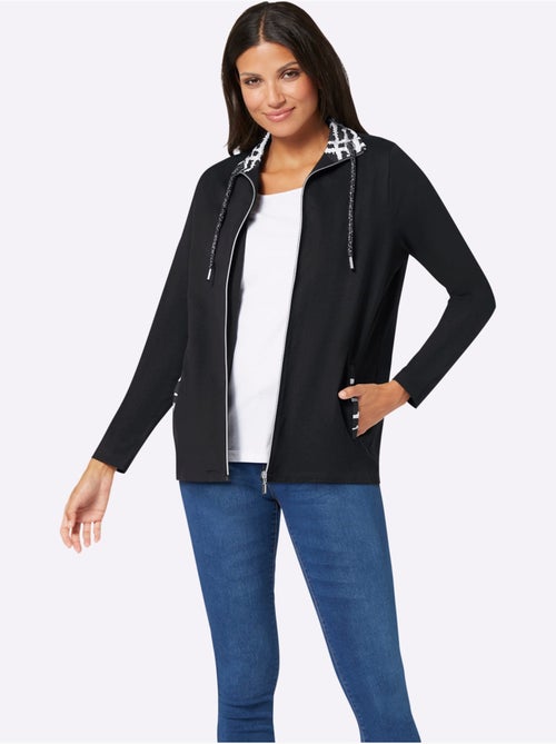 Veste Légère Col Avec Coulisse Et Lien à Nouer - Taille Standard - Moda Vilona - Kiabi Veste Légère Col Avec Coulisse Et Lien à Nouer - Taille Standard - Moda Vilona - Kiabi