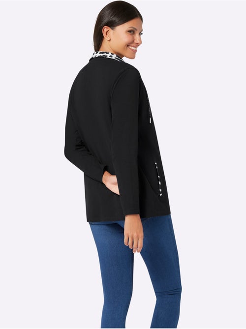 Veste Légère Col Avec Coulisse Et Lien à Nouer - Taille Standard - Moda Vilona - Kiabi Veste Légère Col Avec Coulisse Et Lien à Nouer - Taille Standard - Moda Vilona - Kiabi