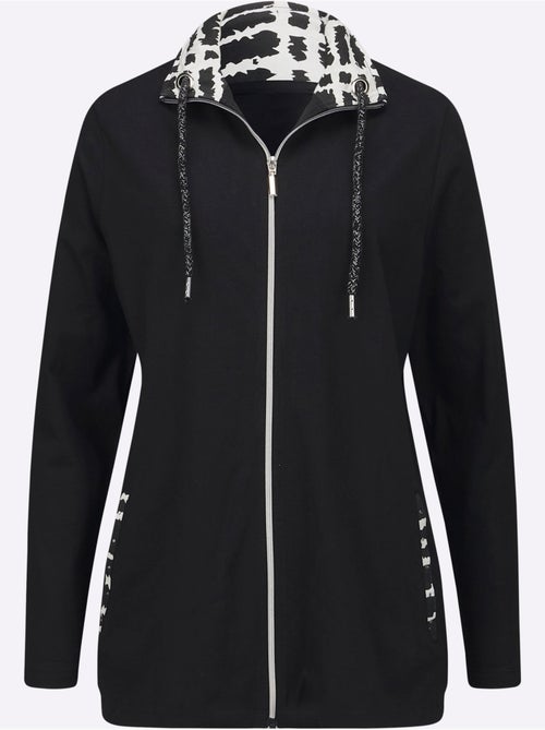 Veste Légère Col Avec Coulisse Et Lien à Nouer - Taille Standard - Moda Vilona - Kiabi Veste Légère Col Avec Coulisse Et Lien à Nouer - Taille Standard - Moda Vilona - Kiabi