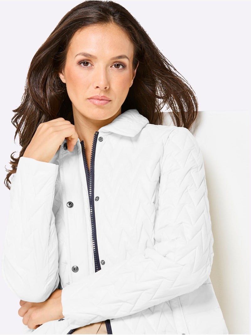 Veste Légère En Duvet - Taille Standard - Helline Blanc - Kiabi
