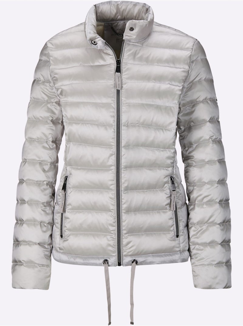 Veste Légère En Duvet Superbe Qualité Légèrement Brillante - Taille Standard - Helline Gris Gris clair - Kiabi