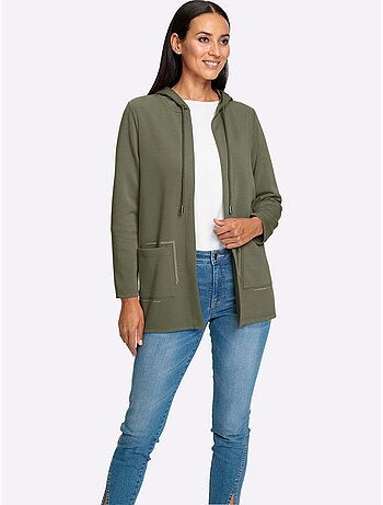 Veste légère à capuche avec cordon et poches sans fermeture - Taille standard - Helline