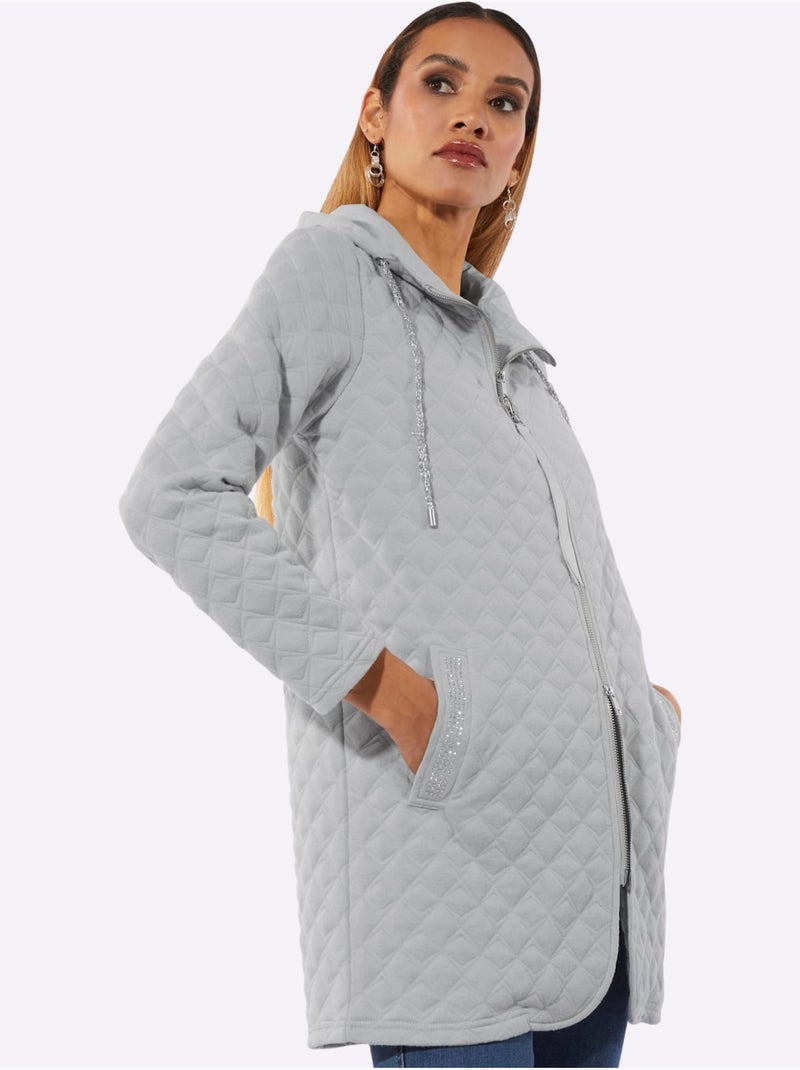 Veste Légère Entretien Facile - Taille Standard - Helline Gris clair - Kiabi