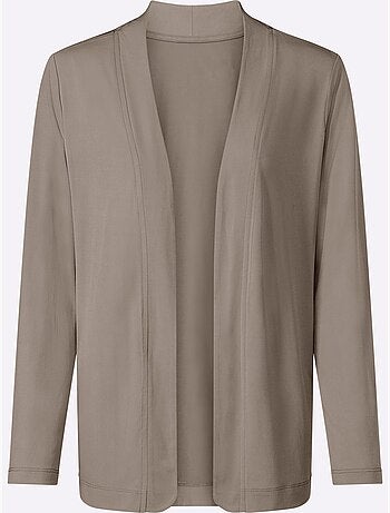 Veste légère fluide à coupe ouverte et bord arrondi - taille standard - witt