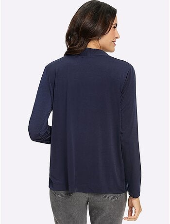 Veste légère fluide à coupe ouverte et bord arrondi - taille standard - witt