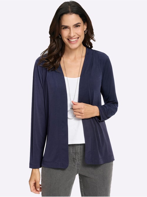 Veste légère fluide à coupe ouverte et bord arrondi - taille standard - witt - Kiabi Veste légère fluide à coupe ouverte et bord arrondi - taille standard - witt - Kiabi
