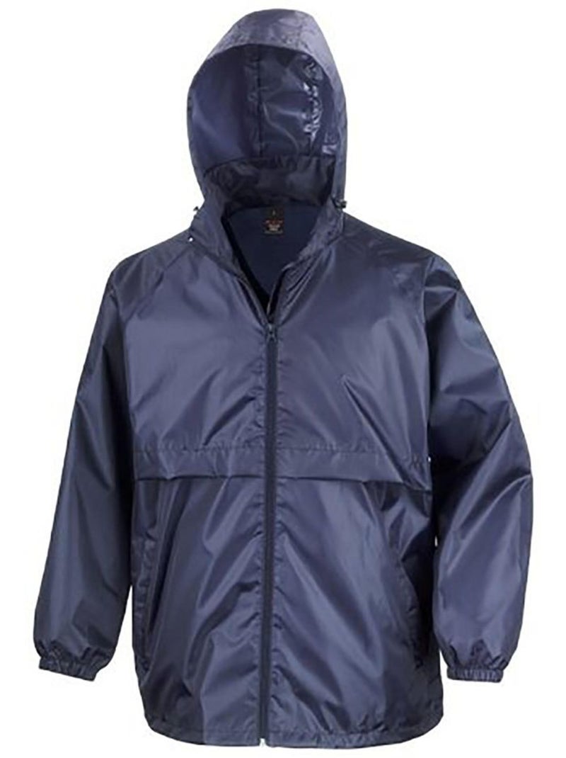 Veste légère hydrofuge coupe-vent - result core Bleu marine - Kiabi