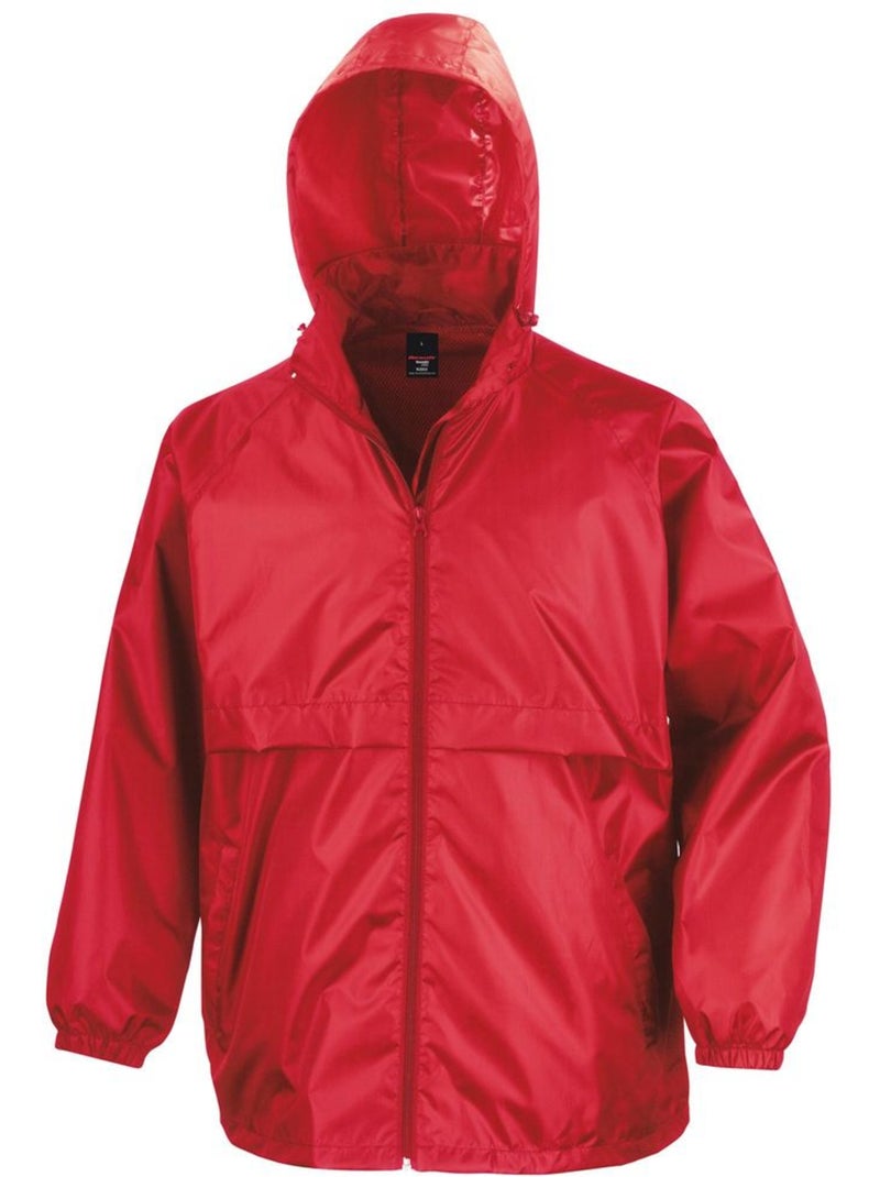 Veste légère imperméable coupe-vent - result core Rouge - Kiabi