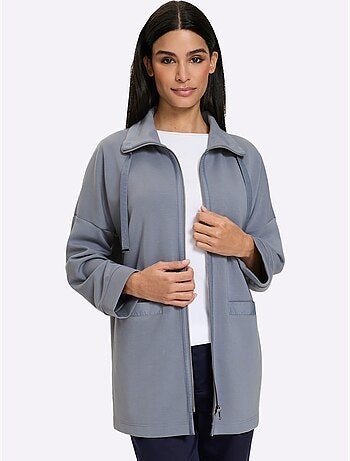Veste légère large col montant avec coulisse - taille standard - helline