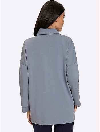 Veste légère large col montant avec coulisse - taille standard - helline