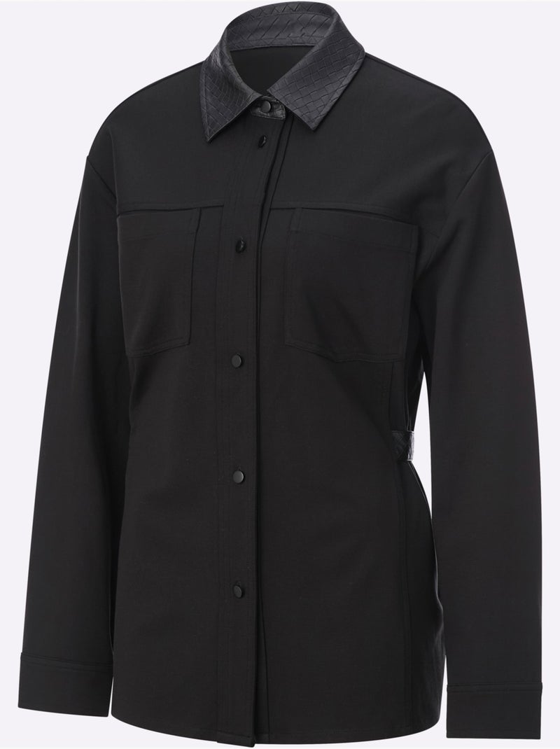 Veste Légère Mélange De Viscose Doux - Taille Standard - Helline Noir - Kiabi