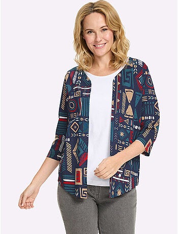 Veste légère motif ethnique tendance - taille standard - moda vilona
