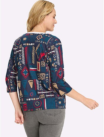 Veste légère motif ethnique tendance - taille standard - moda vilona