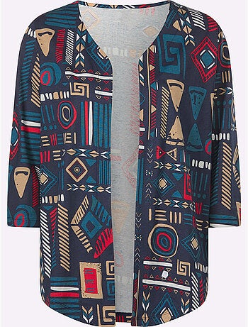 Veste légère motif ethnique tendance - taille standard - moda vilona