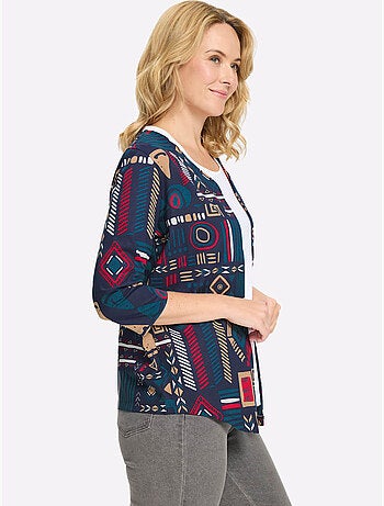 Veste légère motif ethnique tendance - taille standard - moda vilona