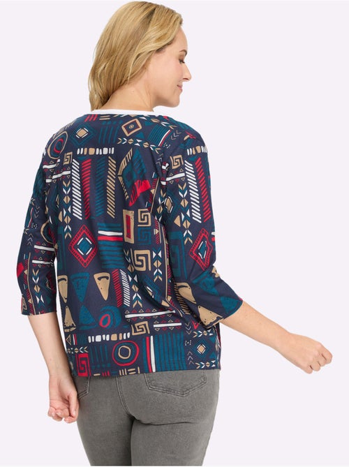 Veste Légère Motif Ethnique Tendance - Taille Standard - Moda Vilona - Kiabi