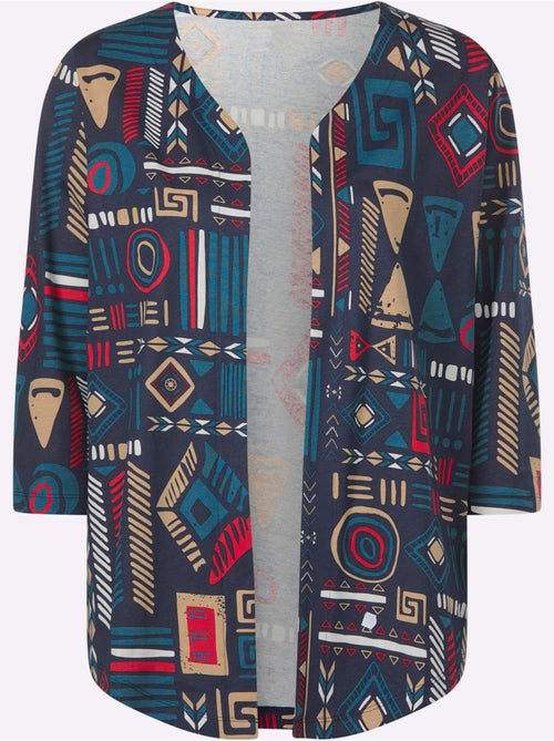Veste Légère Motif Ethnique Tendance - Taille Standard - Moda Vilona - Kiabi