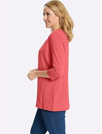 Veste légère à manches 3/4 avec coutures princesse - Taille standard - Moda Vilona