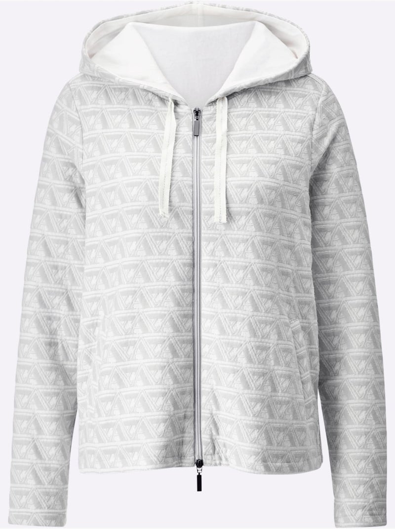 Veste Légère Polyester Recyclé - Taille Standard - Helline Gris clair - Kiabi