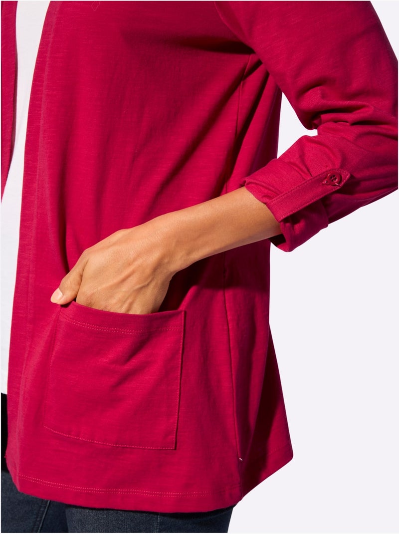 Veste Légère Pur Coton - Taille Standard - Witt Rouge - Kiabi
