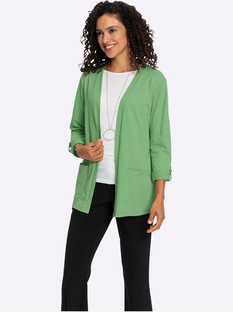 Veste Légère Pur Coton - Taille Standard - Witt Vert - Kiabi