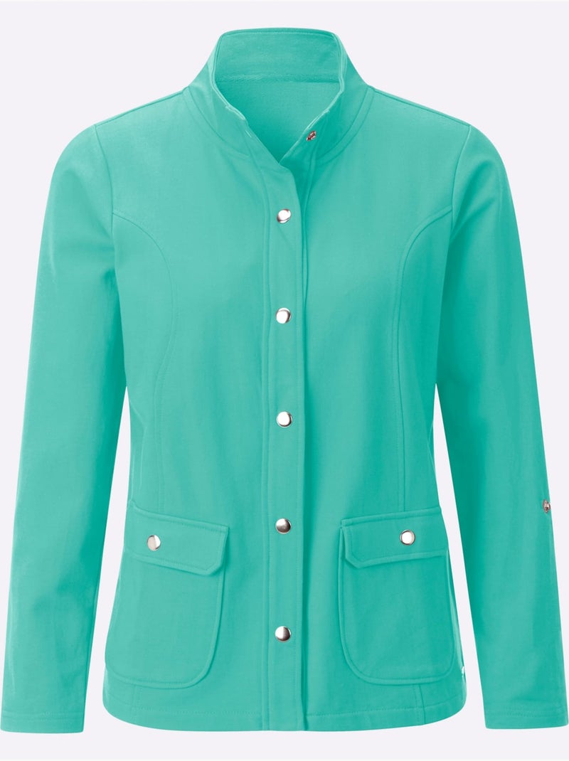 Veste légère qualité coton doux sur la peau - taille standard - witt Bleu Vert - Kiabi