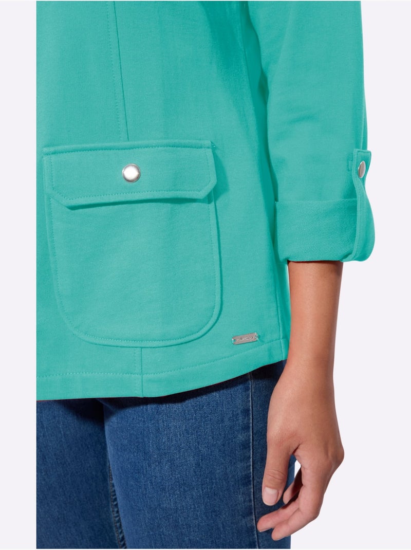 Veste légère qualité coton doux sur la peau - taille standard - witt Bleu Vert - Kiabi