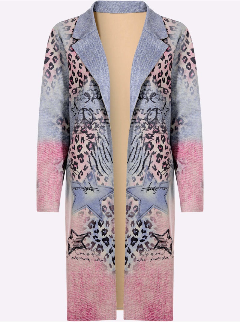 Veste légère qualité douce - taille standard - helline Bleu Rose - Kiabi