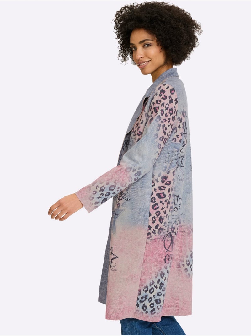 Veste légère qualité douce - taille standard - helline Bleu Rose - Kiabi