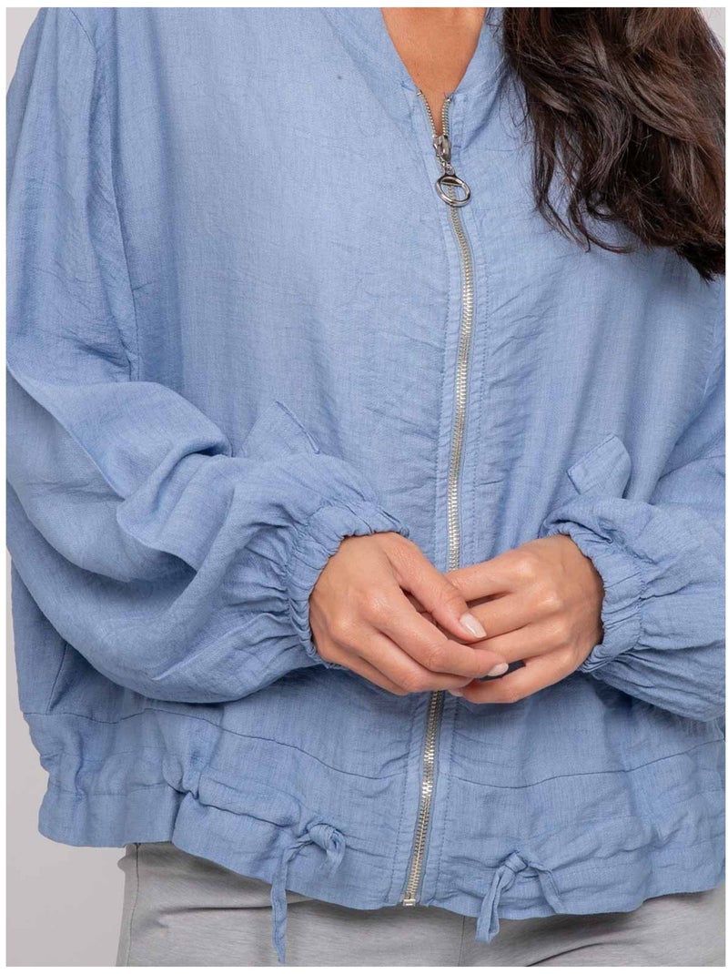 Veste légère zipée ULEO Bleu - Kiabi