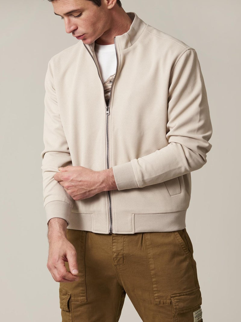 Veste légère zippée  'Deeluxe' Beige gris - Kiabi