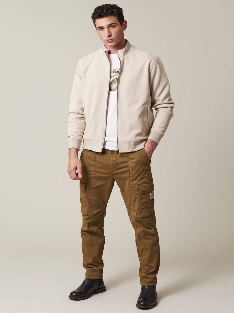 Veste légère zippée  'Deeluxe' Beige gris - Kiabi