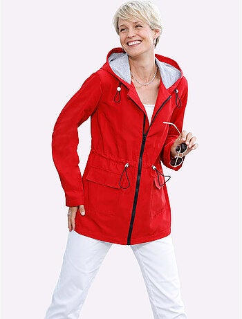 Veste légèrement doublée avec capuche et poches à rabat - Taille standard - Moda Vilona